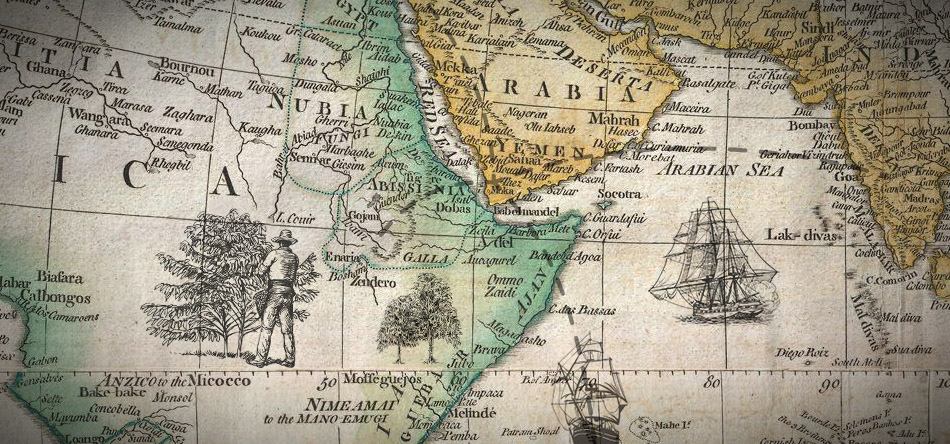 карта распростарнения кофе арабика