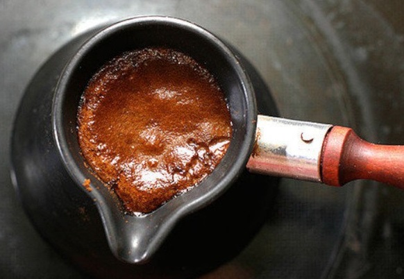 фото кофе с коньяком в турке