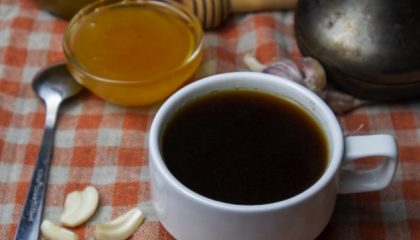 фото кофе с медом и чесноком